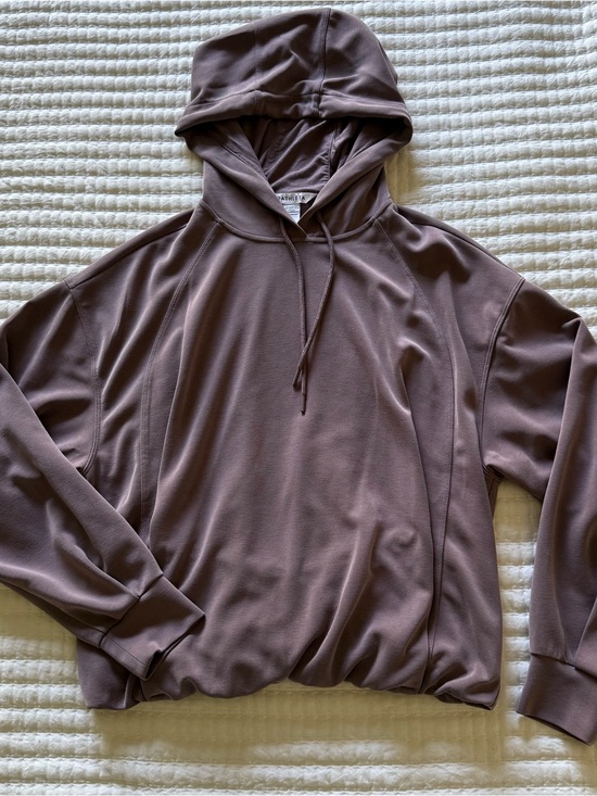 Athleta Sweaters - Athleta Seasoft Bubble Hem Hoodie and Pant Soft Mauve